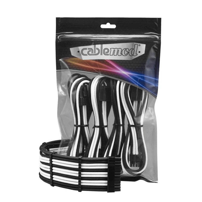 CableMod PRO ModFlex Cable Extension Kit - 8+8 Series - Black/White - كابل